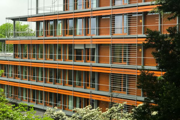 Die deutsche Botschaft in Washigton DC, entworfen von dem sich an der Bauhaus Schule orientierenden Architekten Egon Eiermann.